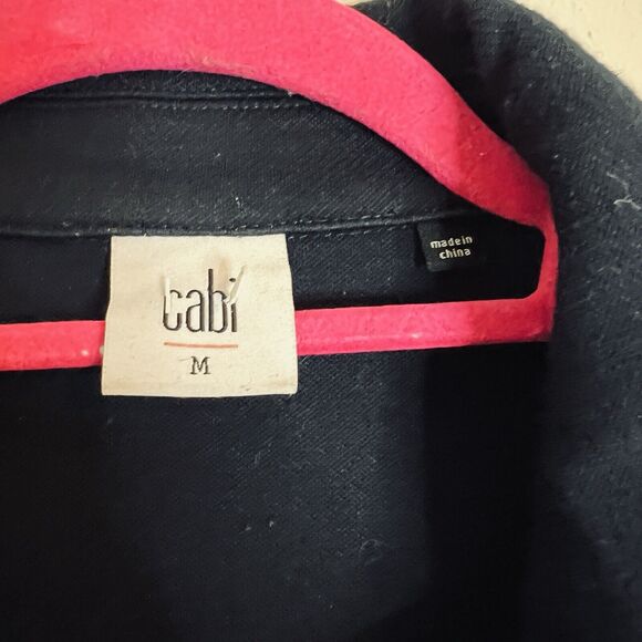 CAbi In The Band 3375 Military Button Jacket Size Medium Navy Blue Black Pockets - Picture 4 of 9